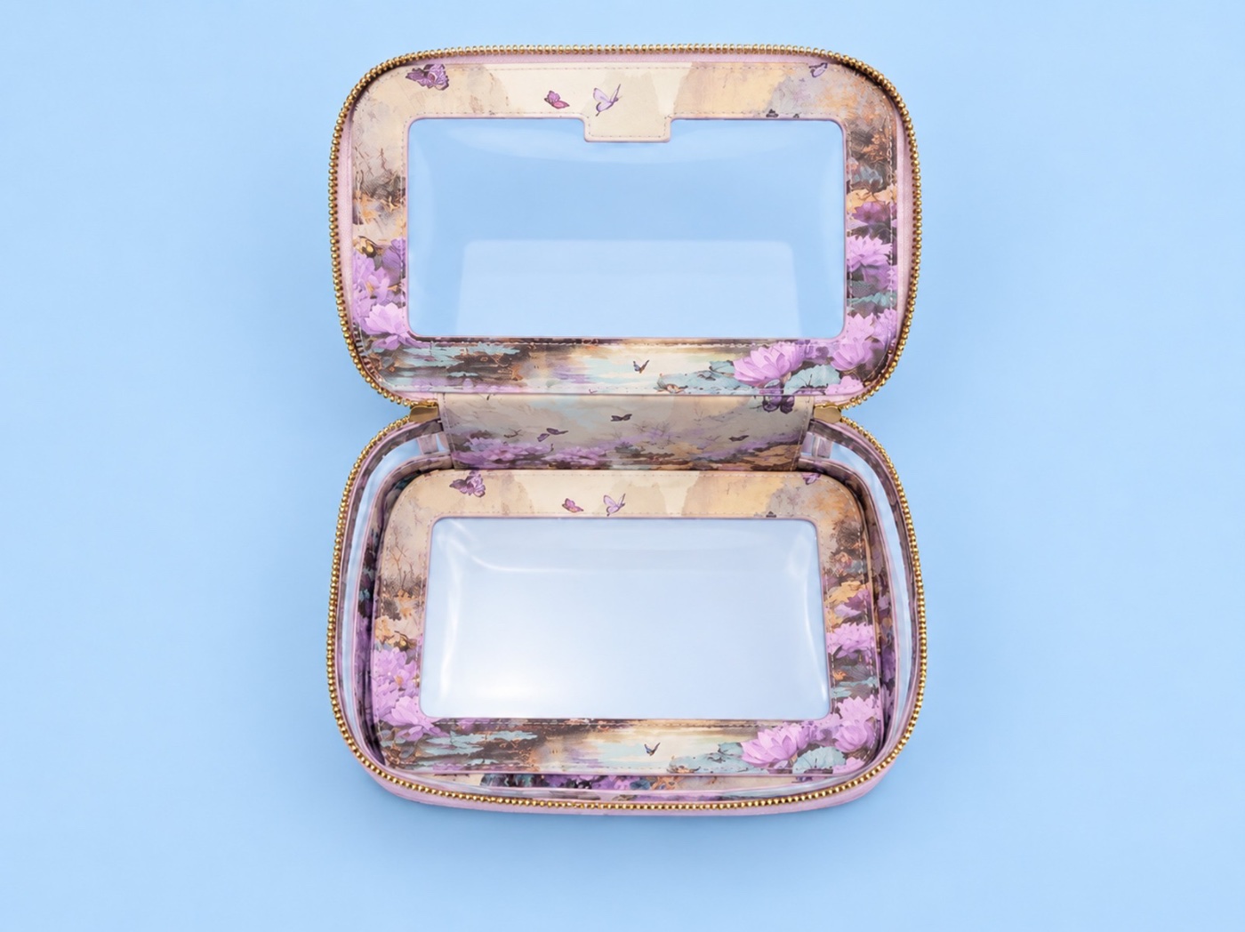 Mah Joy Tile Case in Lilac, open