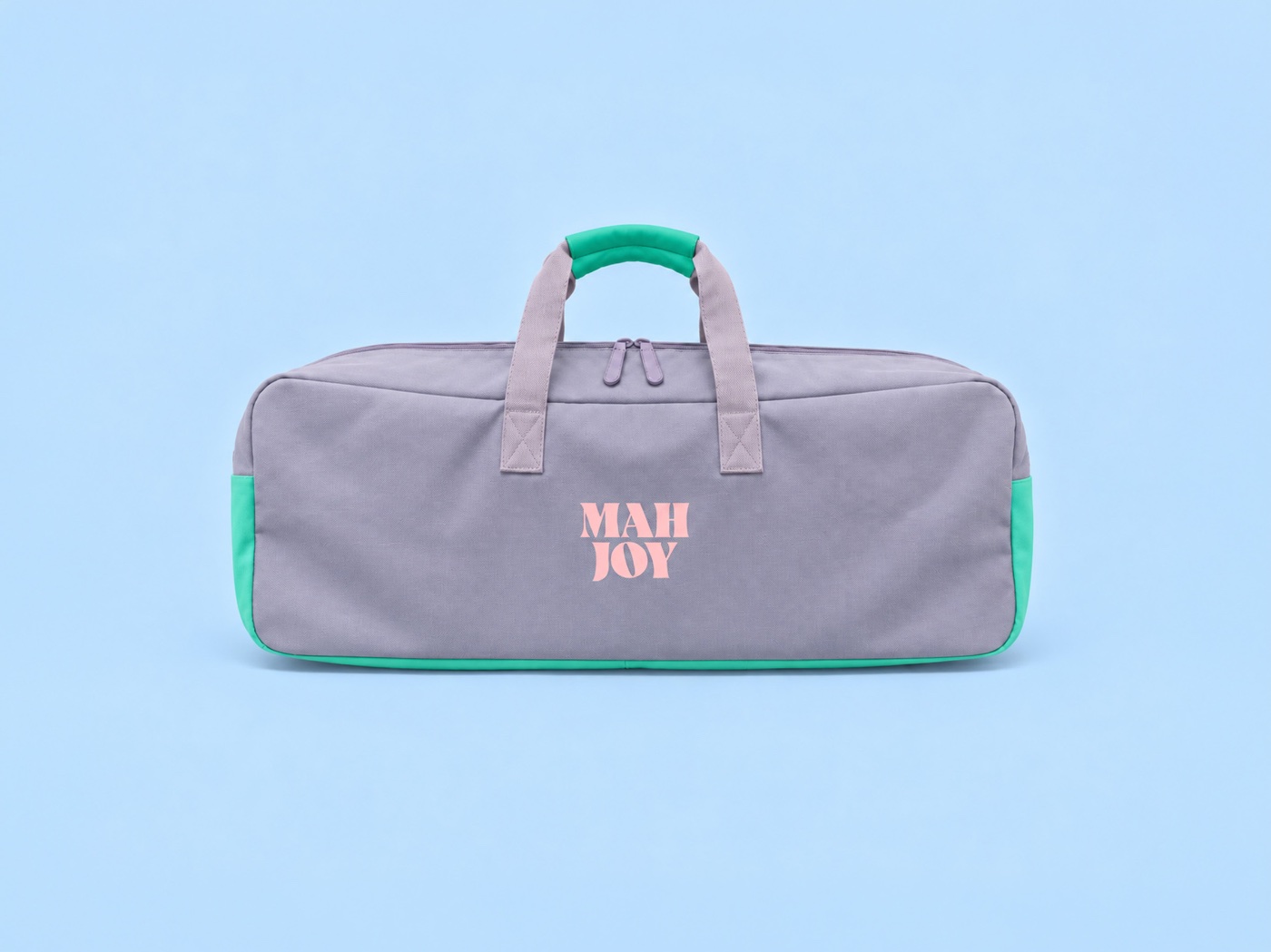Mah Joy Mahjong Bag in Lilac, back with logo